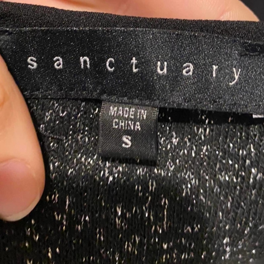 Shiny black knit sweater brand sanctuary - Picture 4 of 4